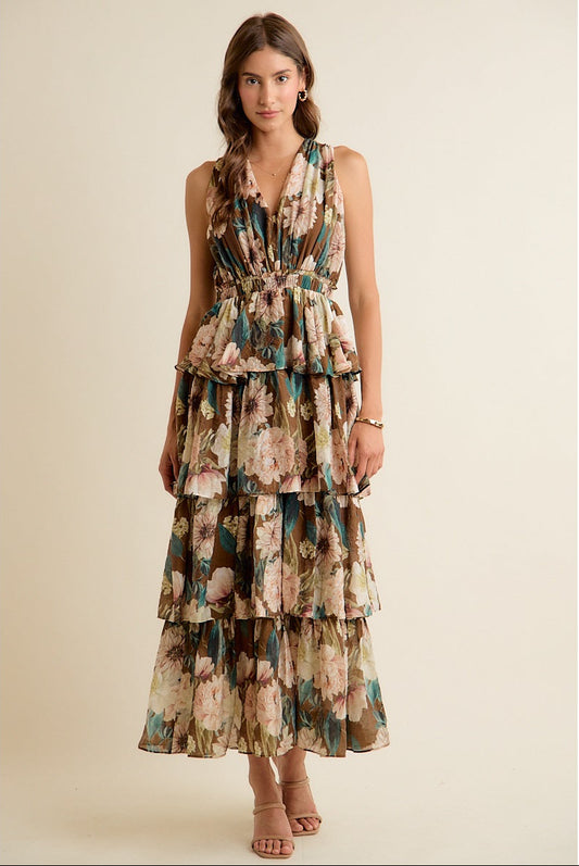 PRE-ORDER | Rosalie Tiered Maxi Dress