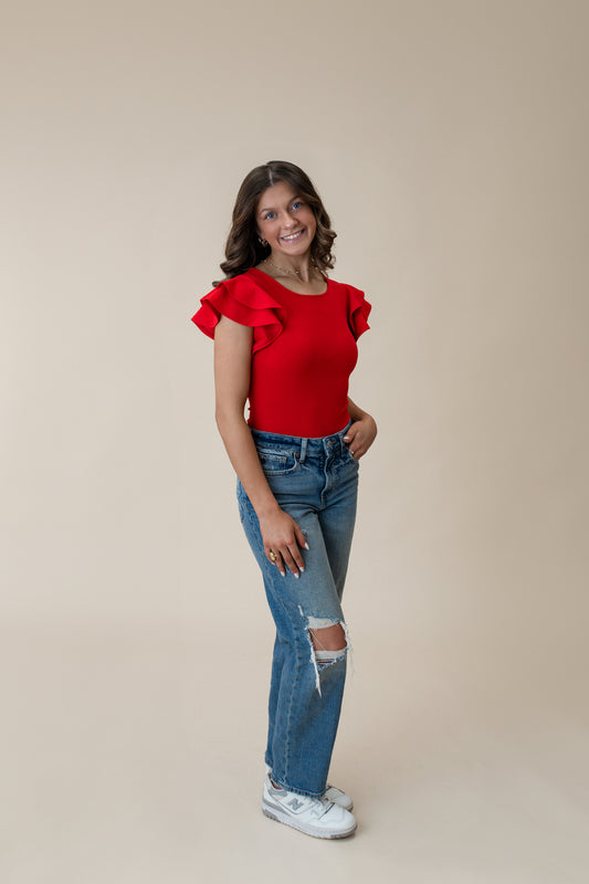 Palm Bay Ruffle Bodysuit