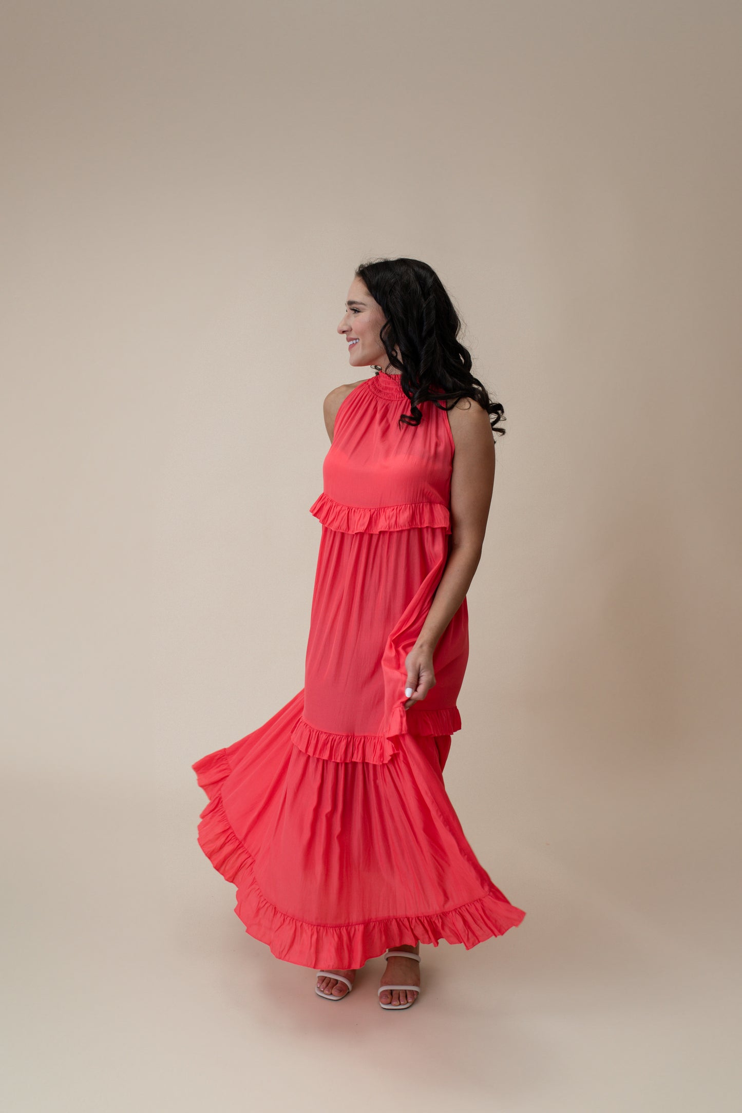 Pink Sands Ruffle Dress