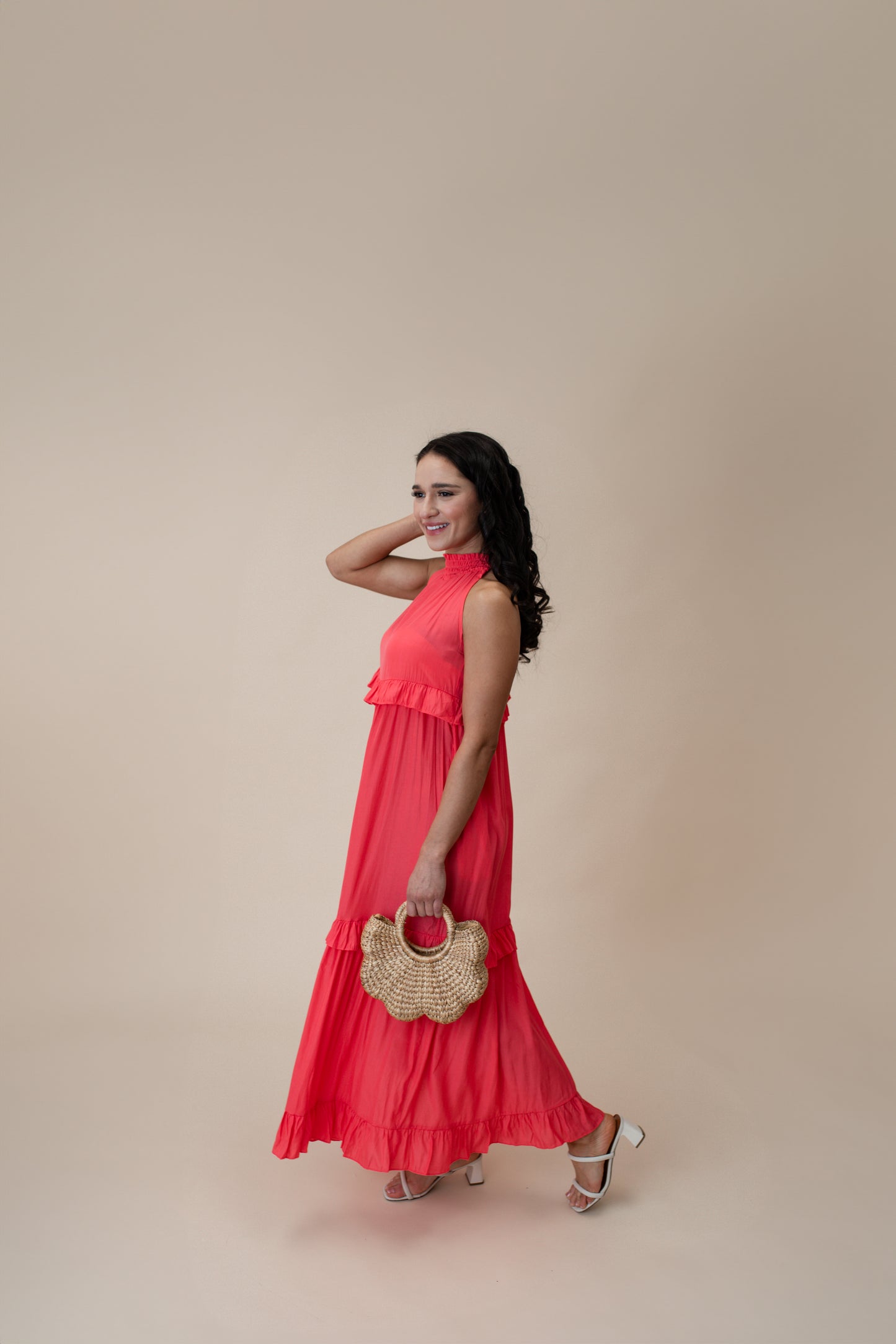 Pink Sands Ruffle Dress