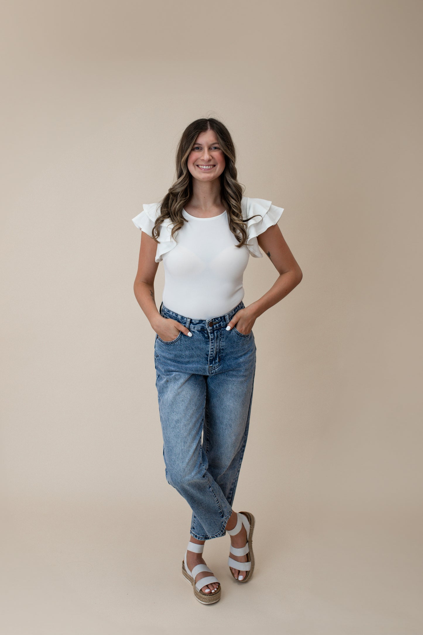 Palm Bay Ruffle Bodysuit