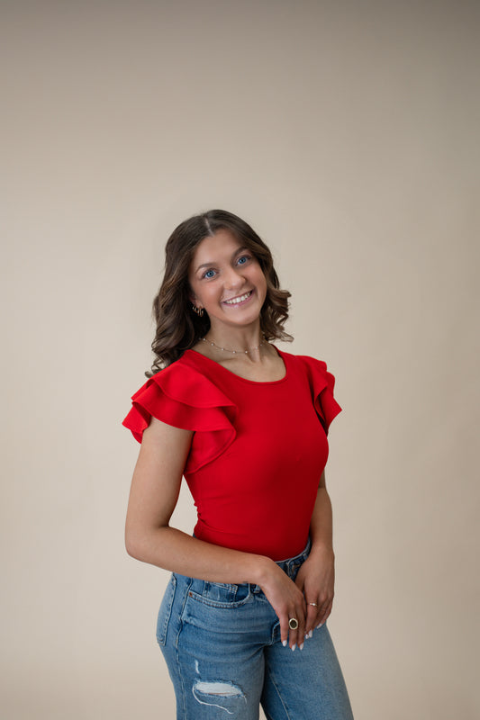 Palm Bay Ruffle Bodysuit