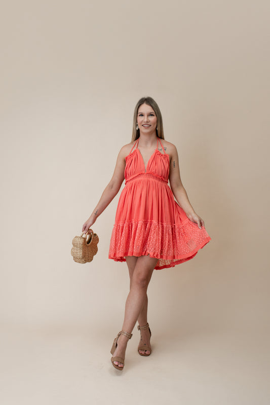 Sunset in Santorini Dress