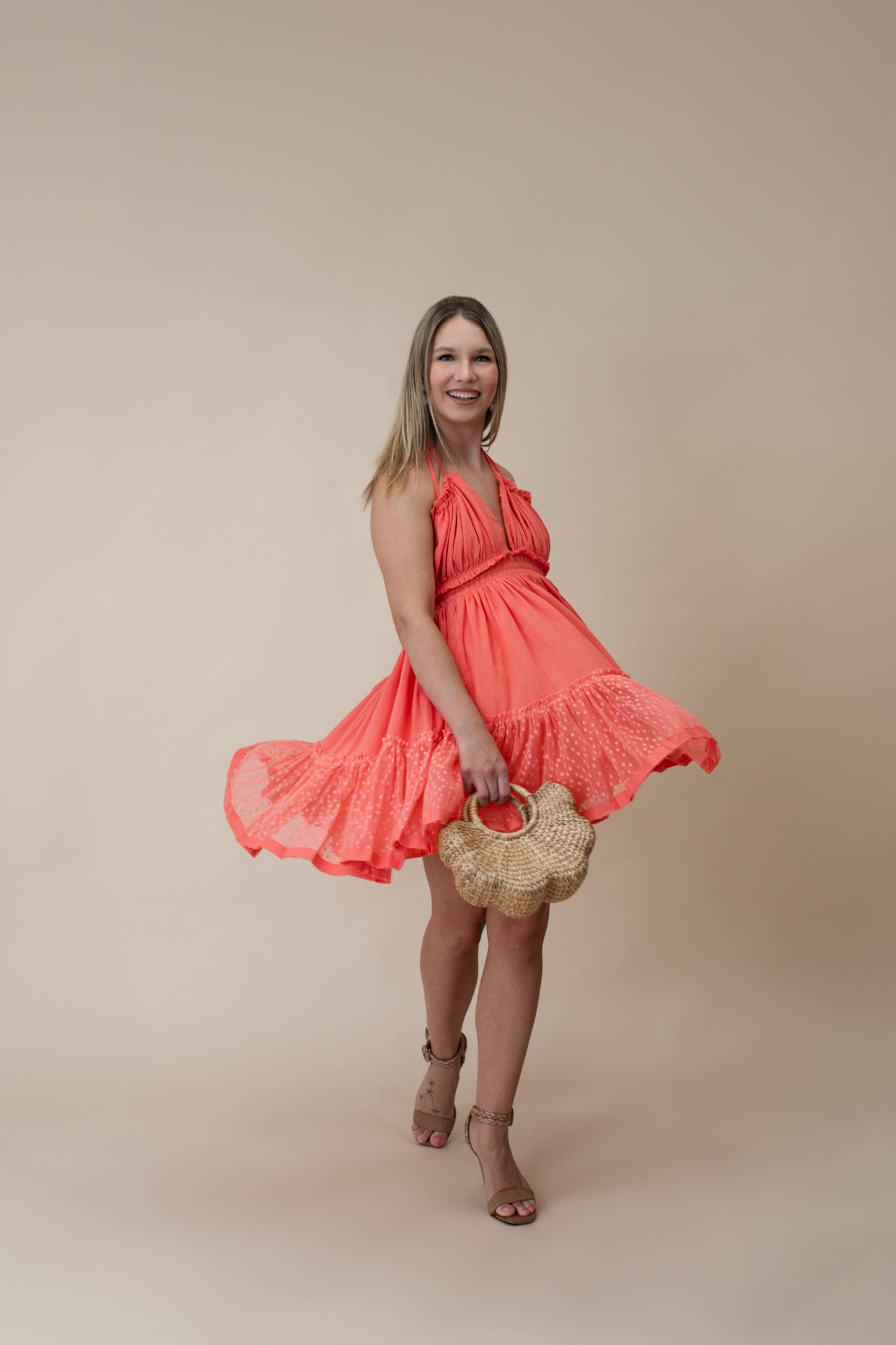 Sunset in Santorini Dress